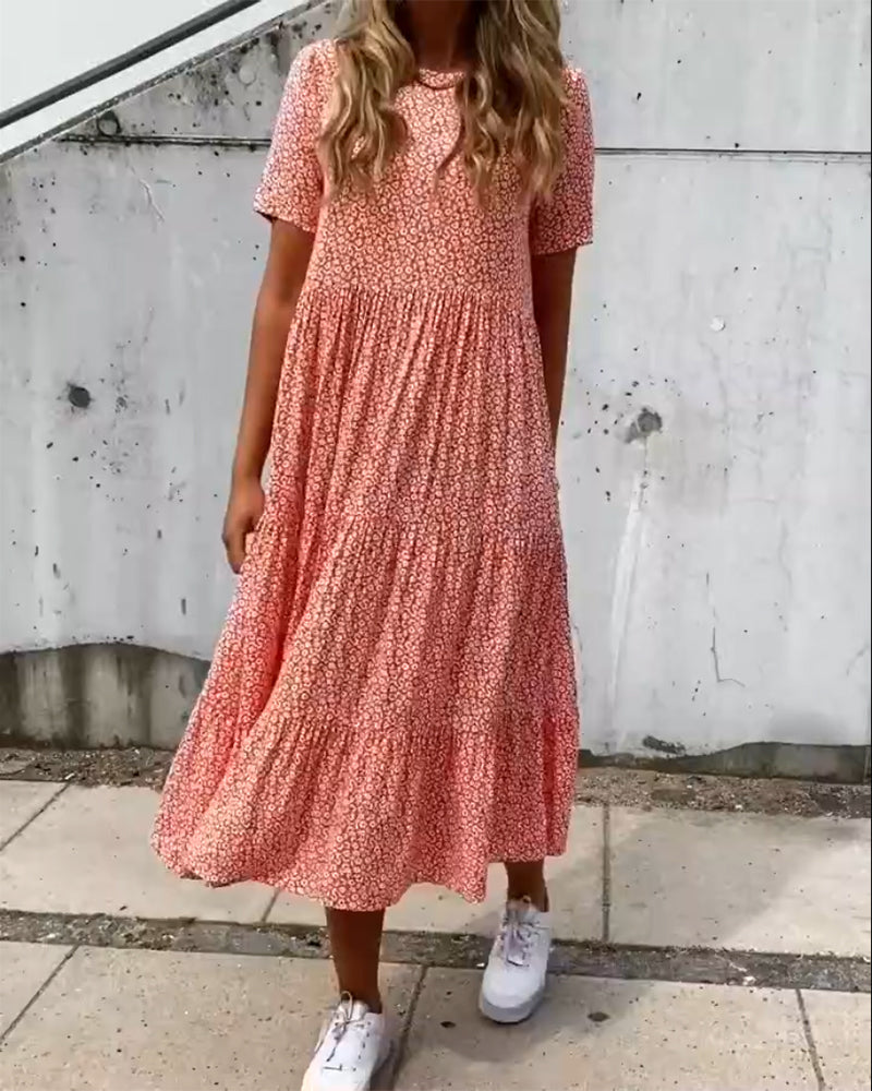 Sofie Casual Floral Print Dress