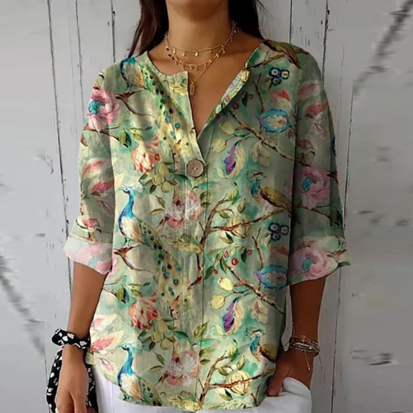 Aaliyah Chic Floral Print Blouse