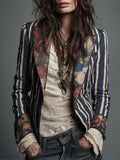 Eden Bohemian Striped Blazer