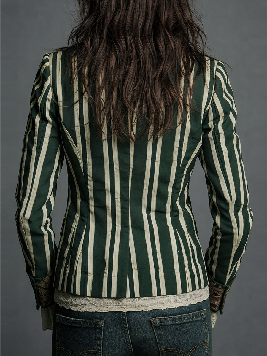 Eden Bohemian Striped Blazer