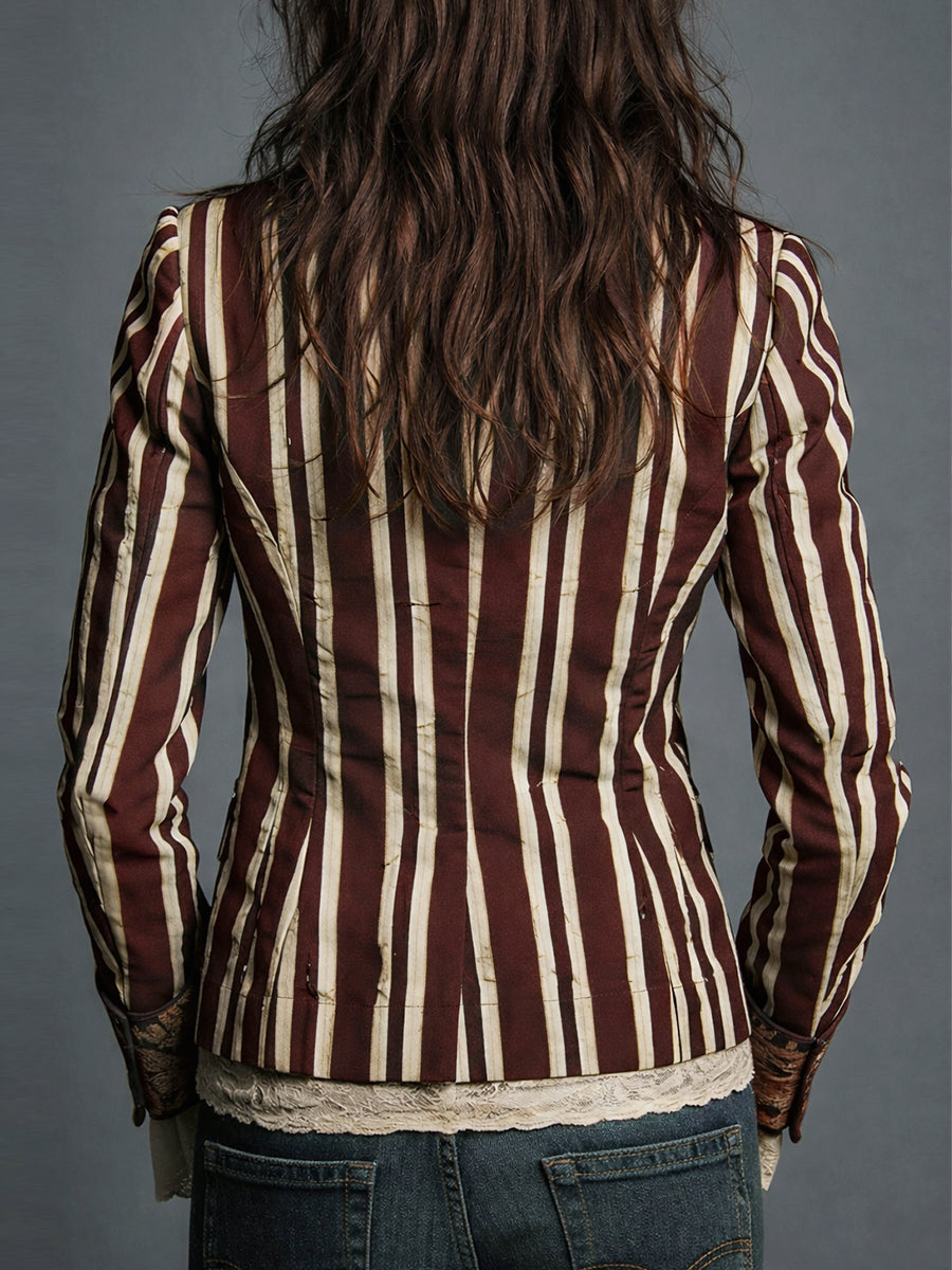 Eden Bohemian Striped Blazer