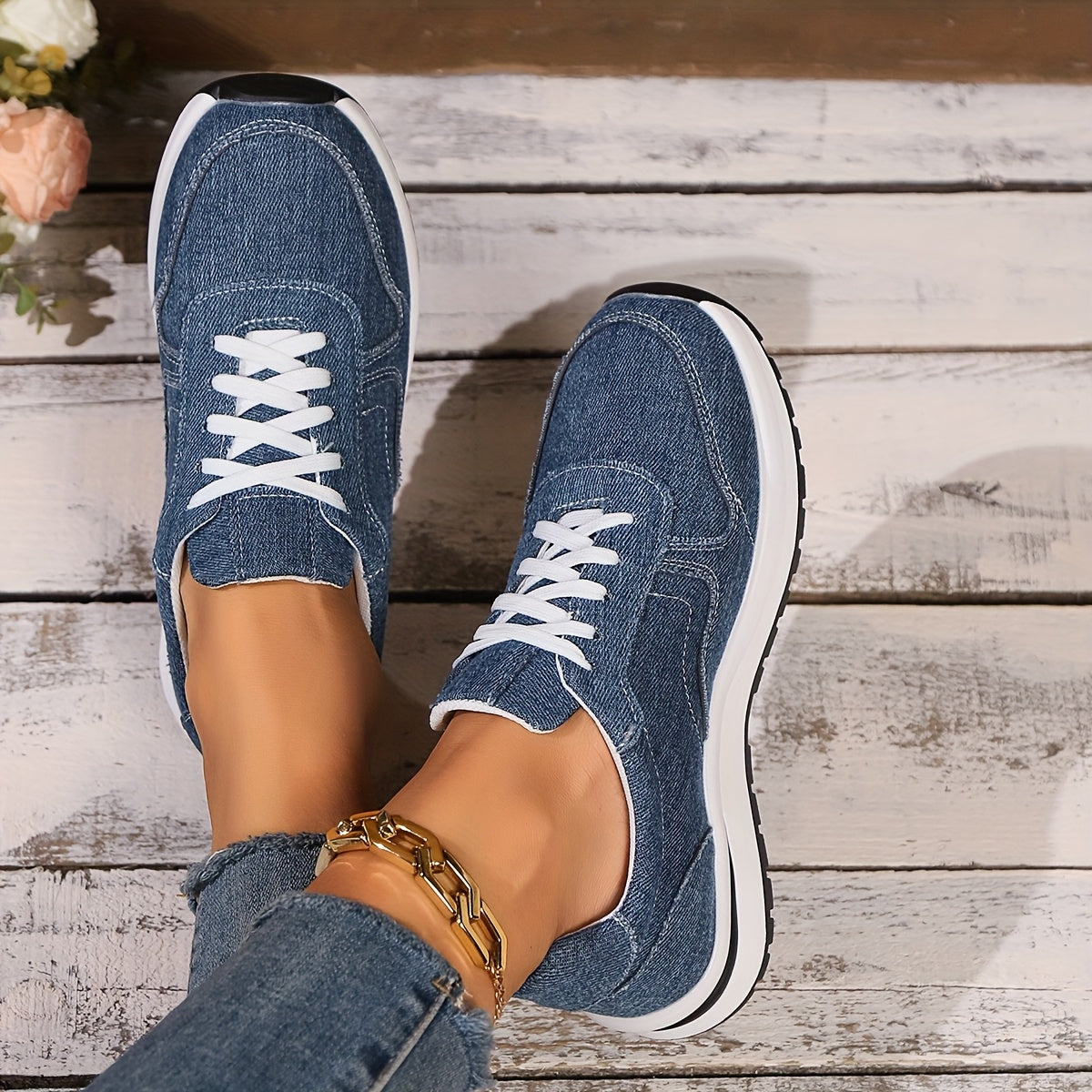Lizzy | Orthopaedic Denim Sneakers