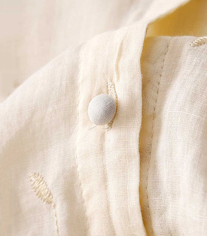 Clarice Embroidered Cotton Blouse