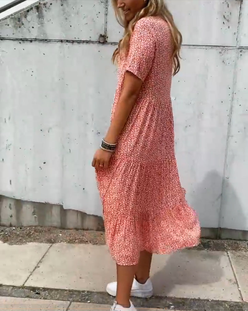 Sofie Casual Floral Print Dress