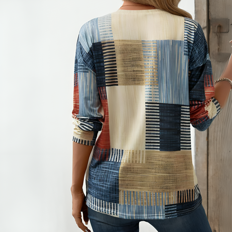 Vanessa Colourful Patchwork T-shirt
