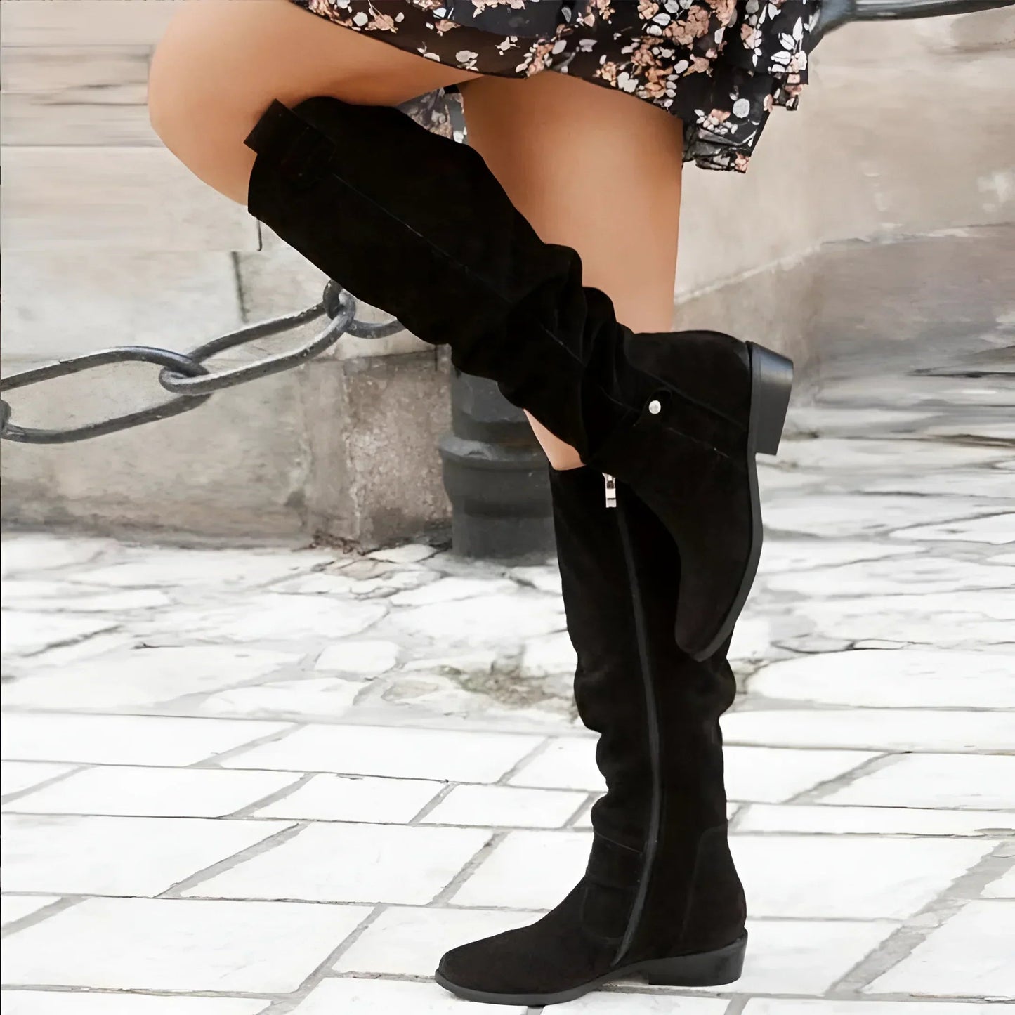 Madeleine Knee-High Suede Boots