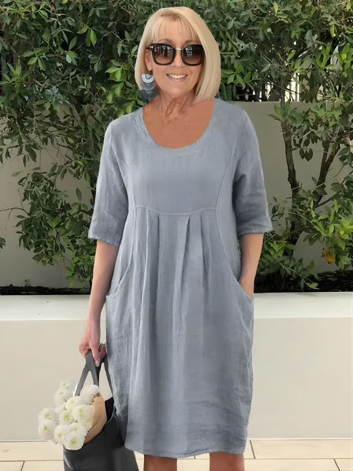 Elicia Relaxed Fit Dress With Pockets