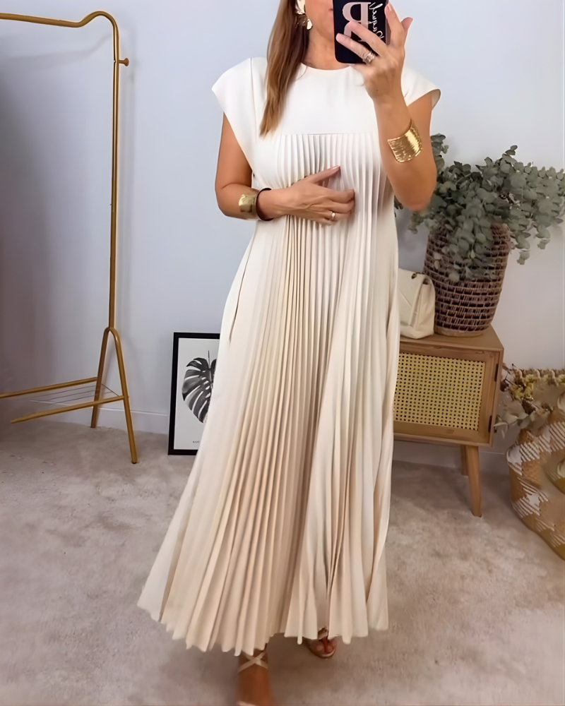 Callista Elegant Pleated Dress