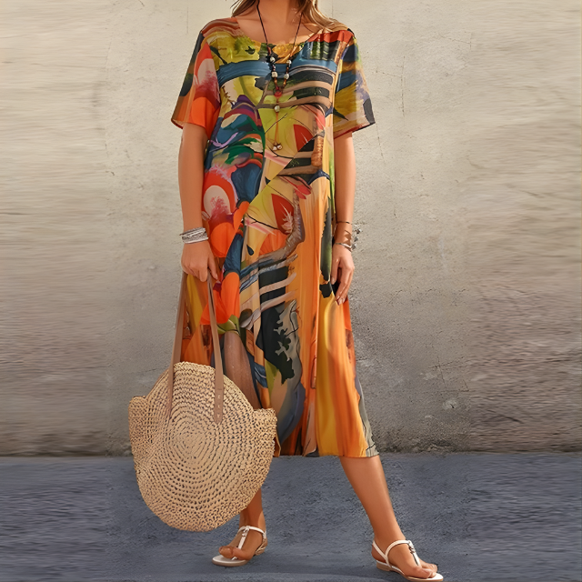Heather Comfortable Floral Dress