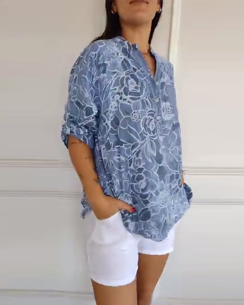 Holly Floral Print Blouse