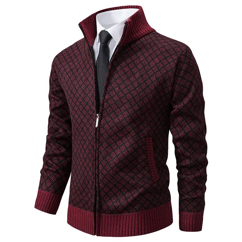 Sebastian- Knitted Jacquard Sweater