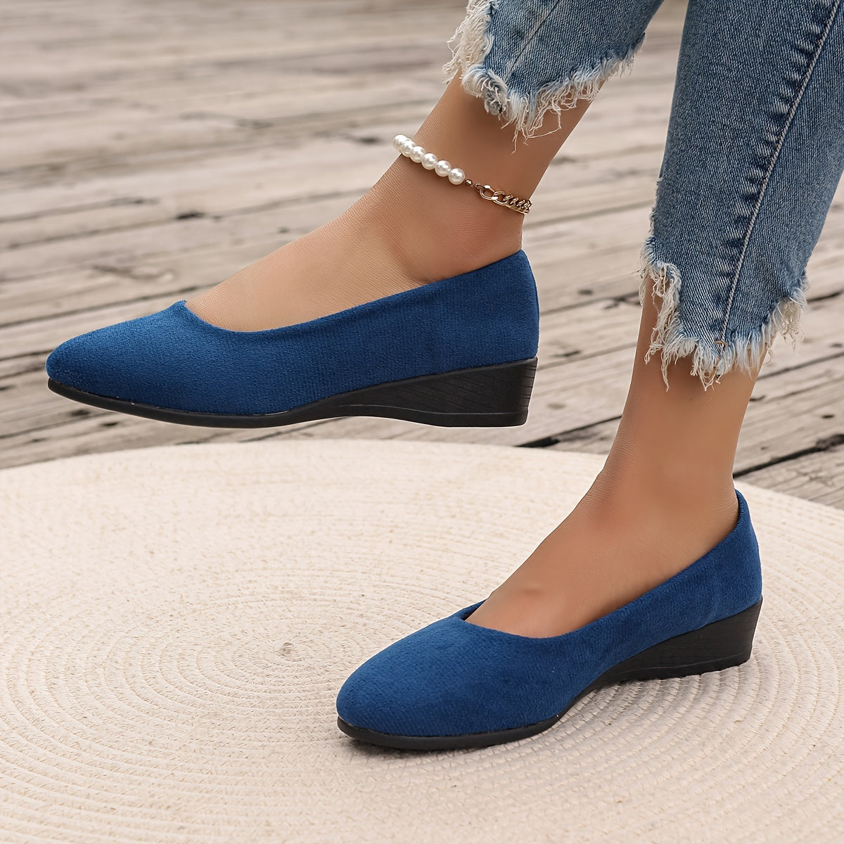 Sarah Wedge Ballerina Flats