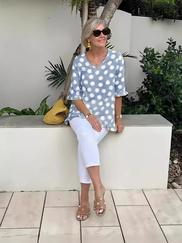 Weena Elegant V-Neck Blouse