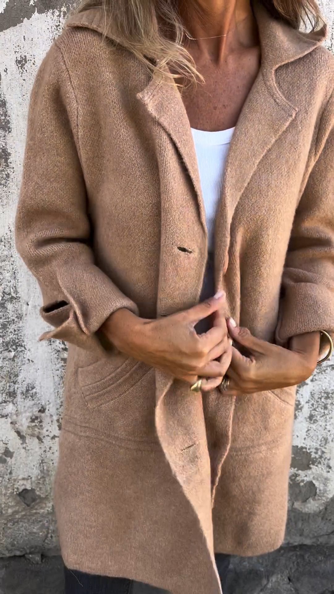 Brianna Long Knit Coat