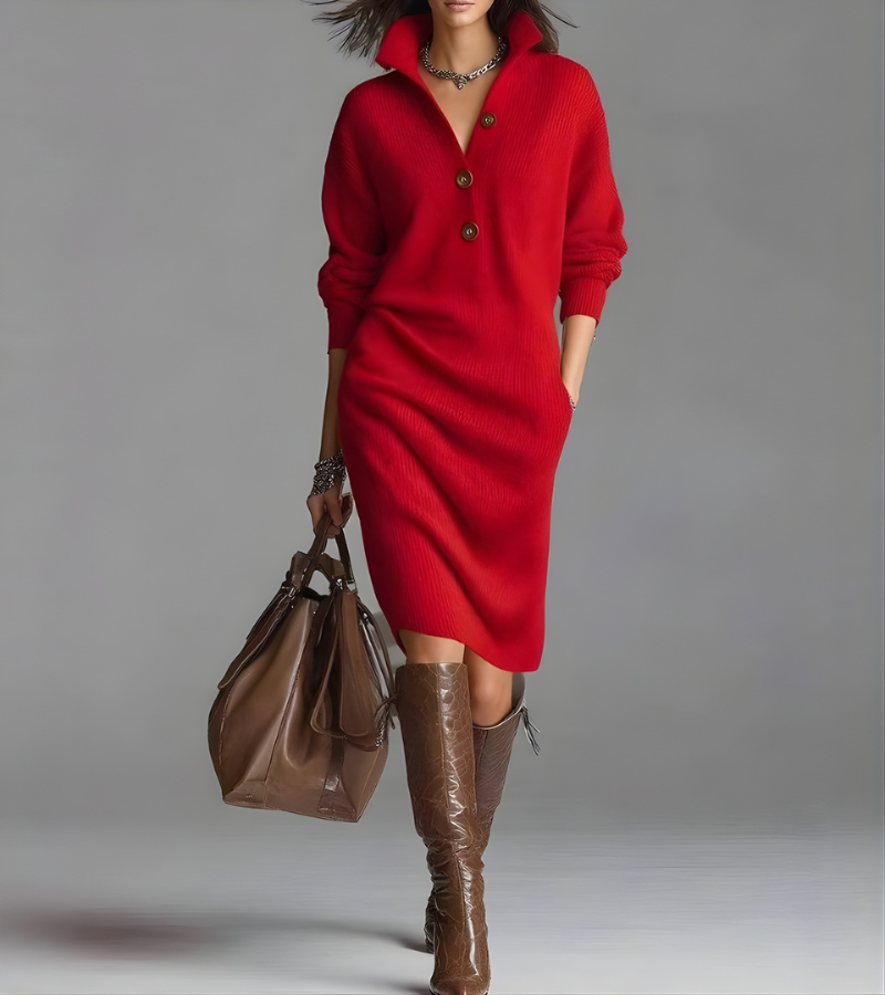 Madalyn Cozy Elegant Knit Dress