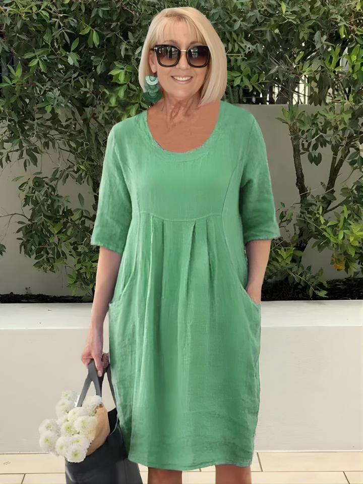 Elicia Relaxed Fit Dress With Pockets