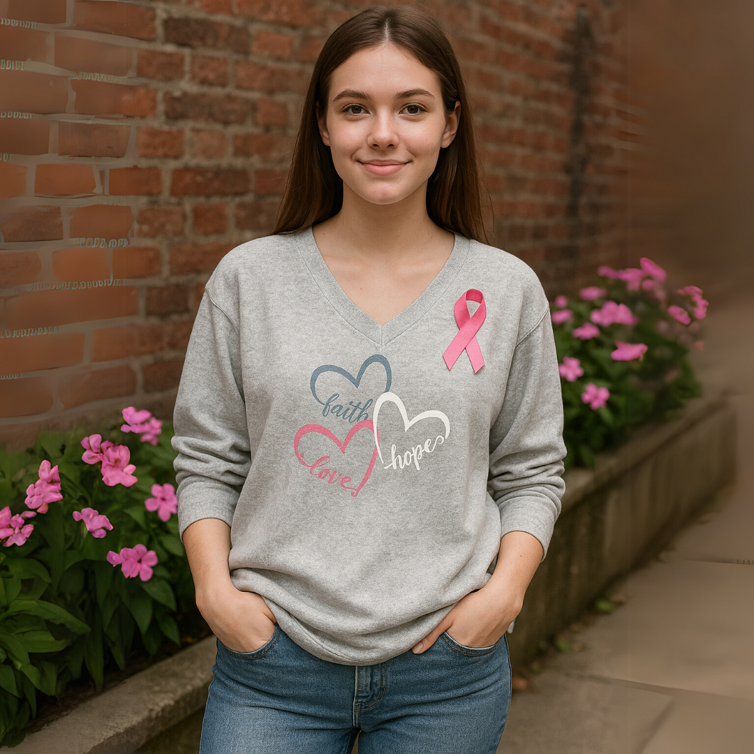Elyse Breast Cancer Awareness Support Top