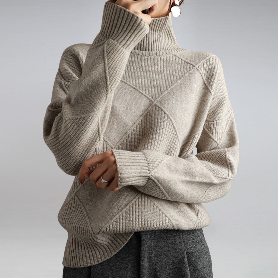 Sienna Cashmere Turtleneck Sweater