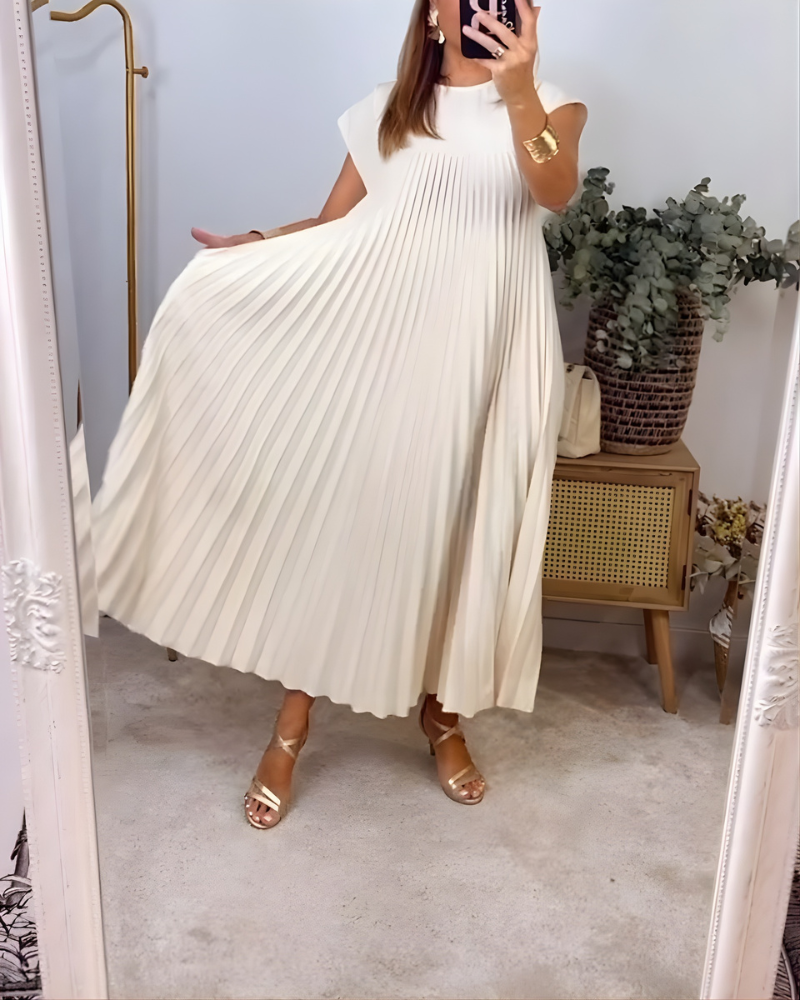 Callista Elegant Pleated Dress