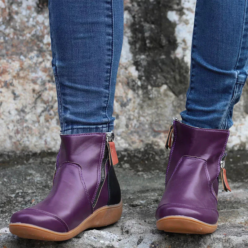 Moira | Premium Zipper Orthopaedic Waterproof Boots