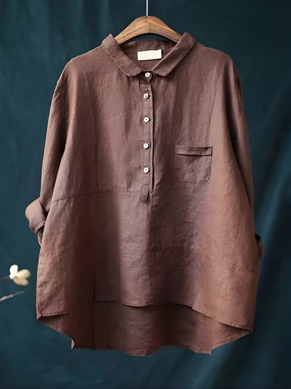 Stella Women's Linen Long Sleeve Shirt