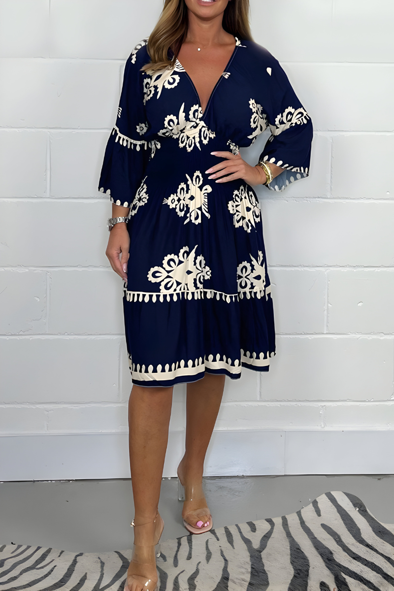 Emmeline Flattering Knee-Length Dress