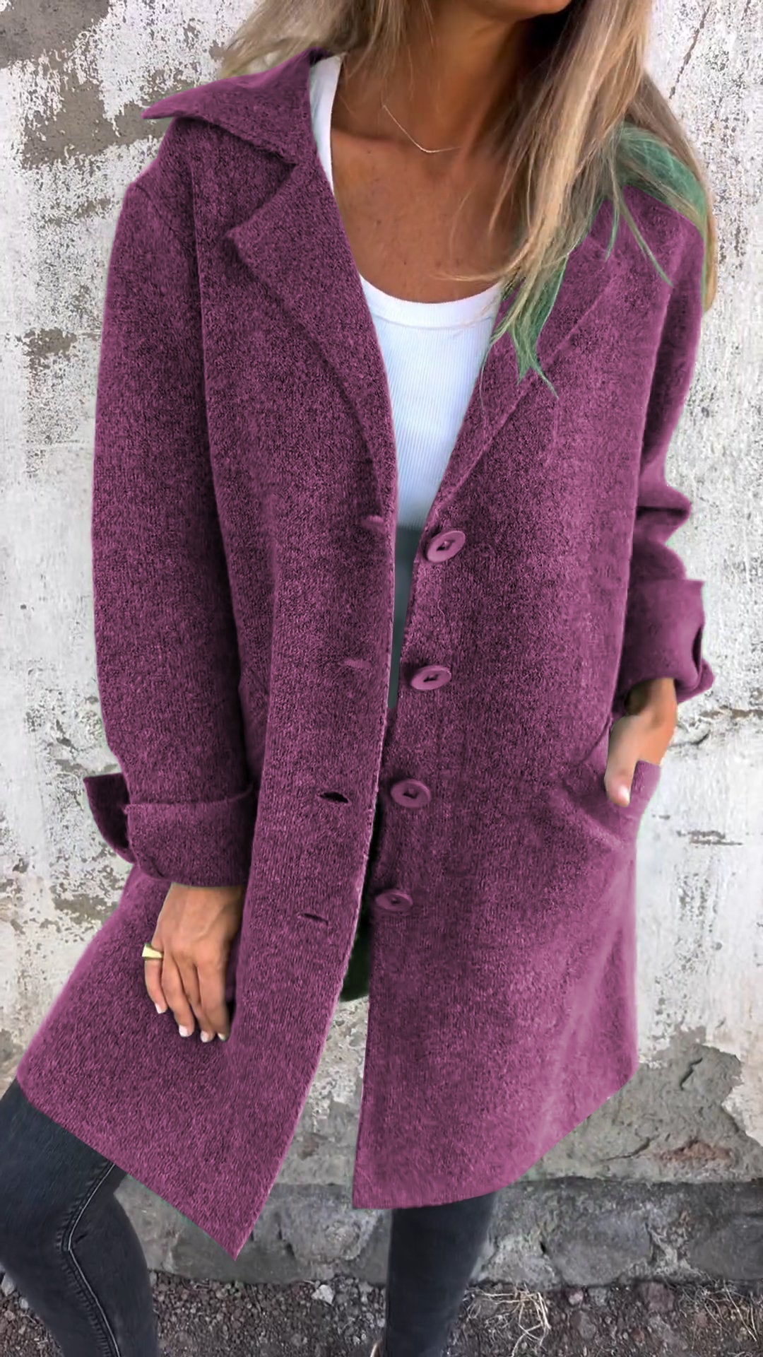 Brianna Long Knit Coat