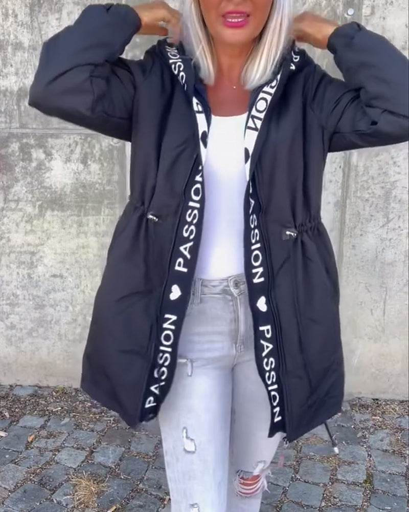 Nathalia Classic Jacket with Zip Closure