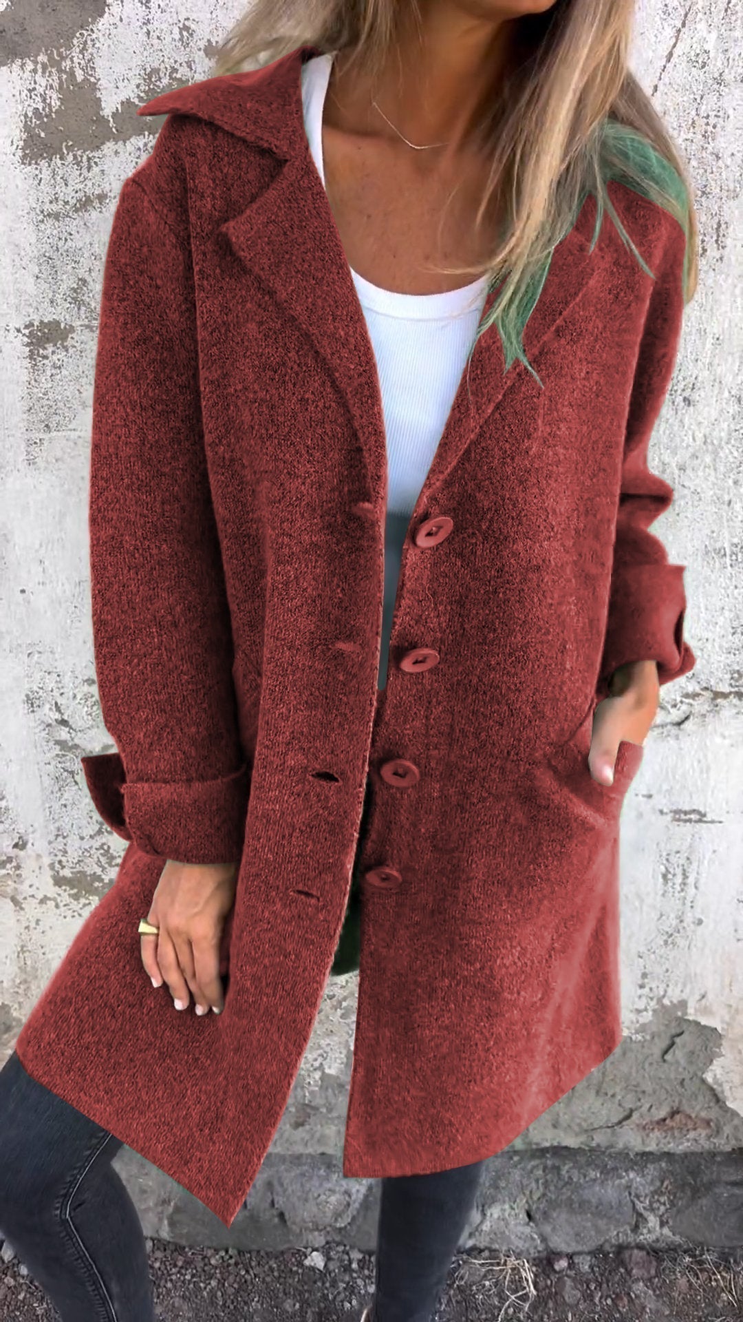 Brianna Long Knit Coat