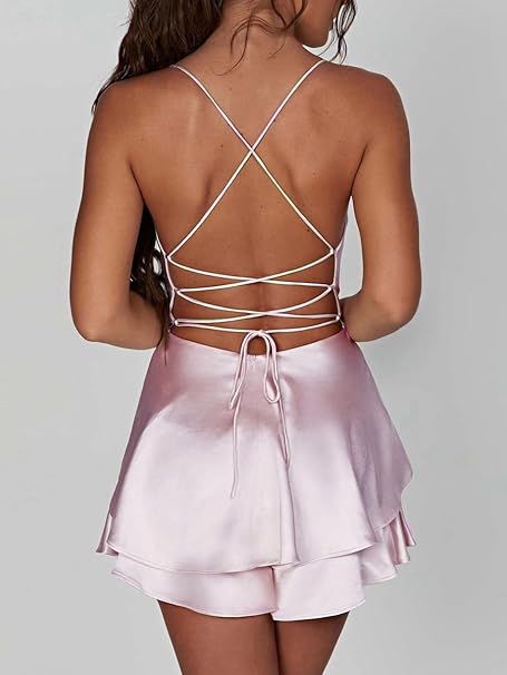 Gaby Elegant Satin Slip Dress