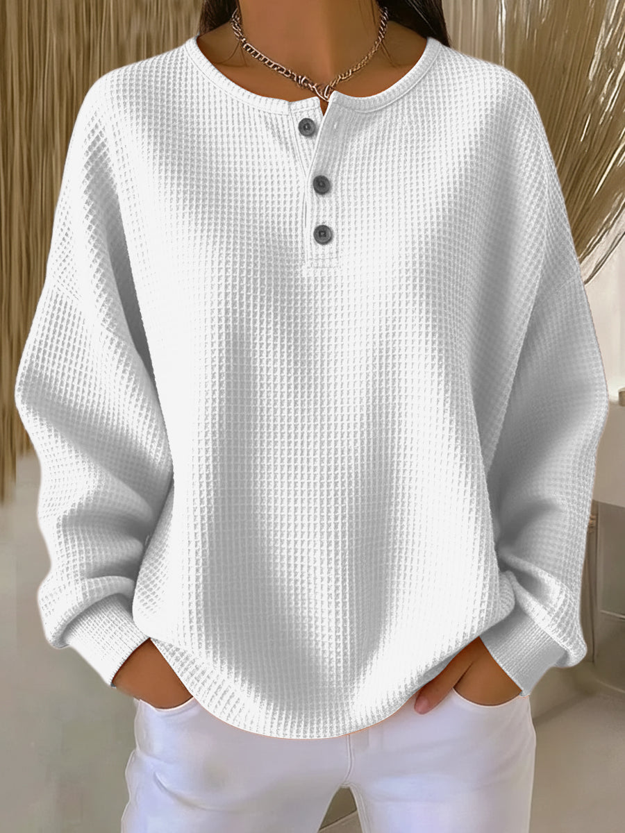 Bristol Cozy Waffle Knit Henley