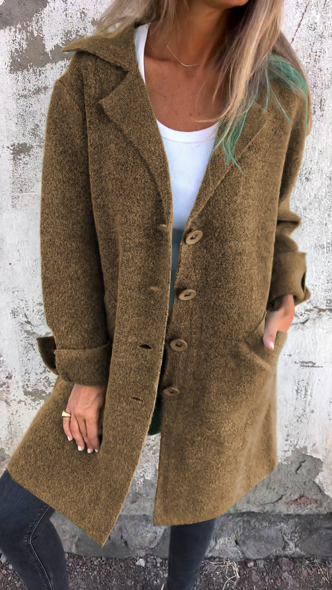 Brianna Long Knit Coat