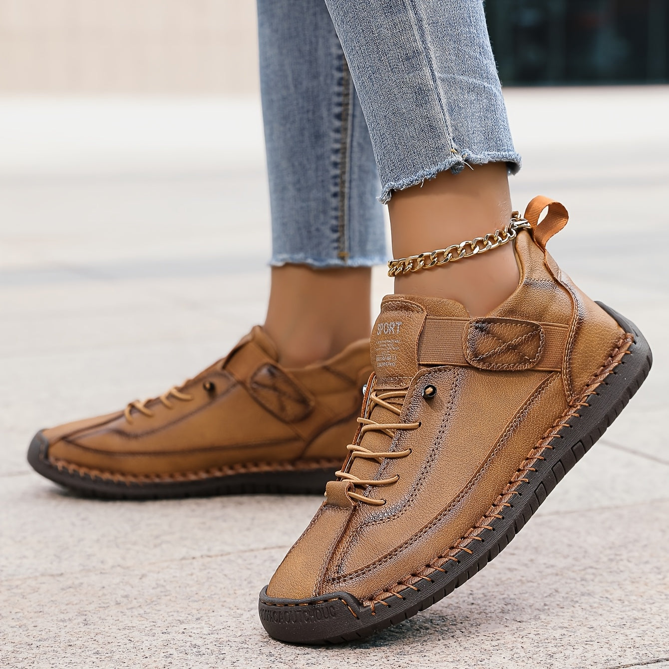 Margaux Orthopaedic Leather Ankle Shoes