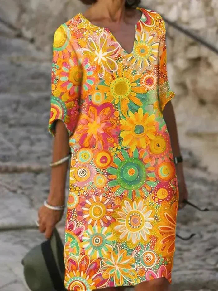 Kenzie Colorful Floral Dress