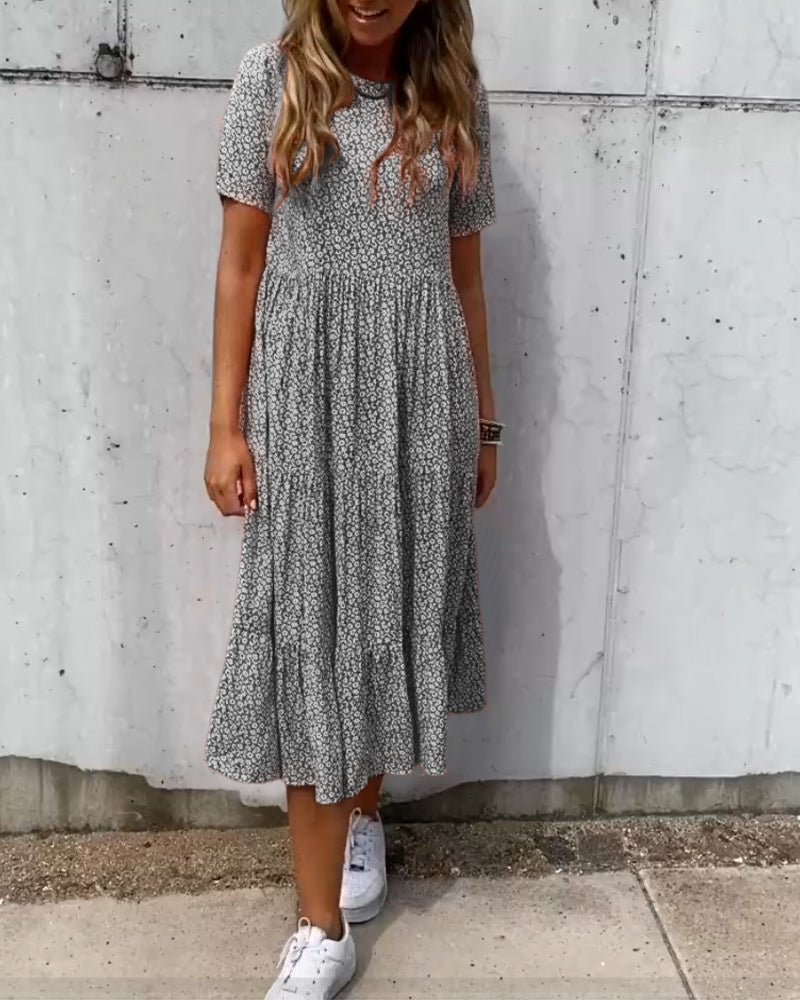 Sofie Casual Floral Print Dress