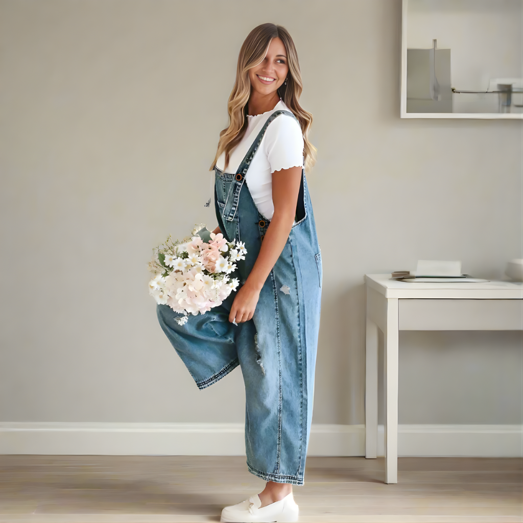 Ariyah Vintage Wash Adjustable Jumpsuit