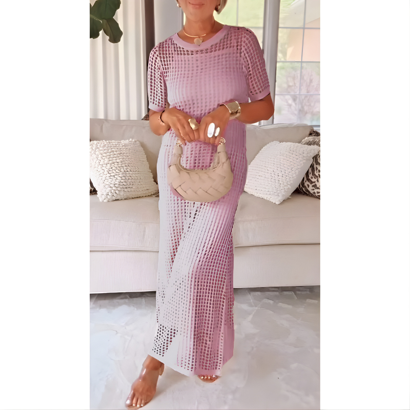 Ariella Elegant Cut-Out Maxi Dress