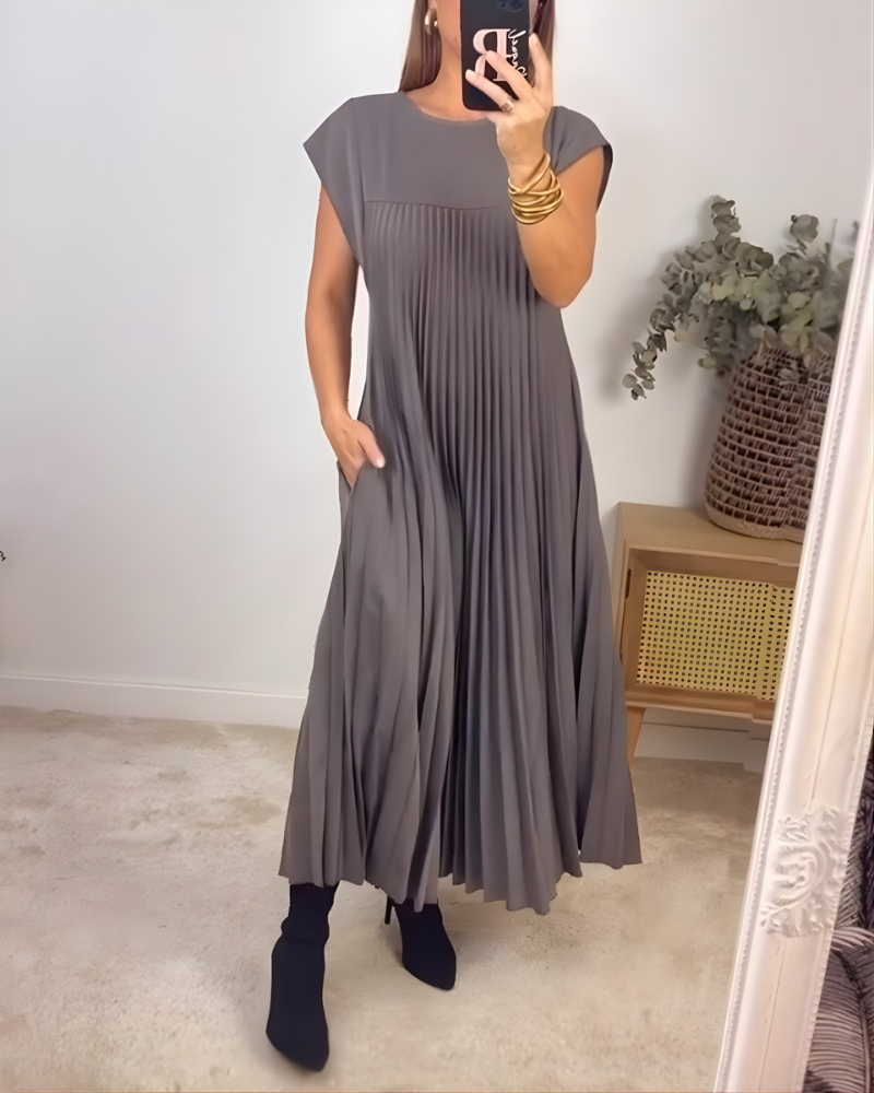 Callista Elegant Pleated Dress