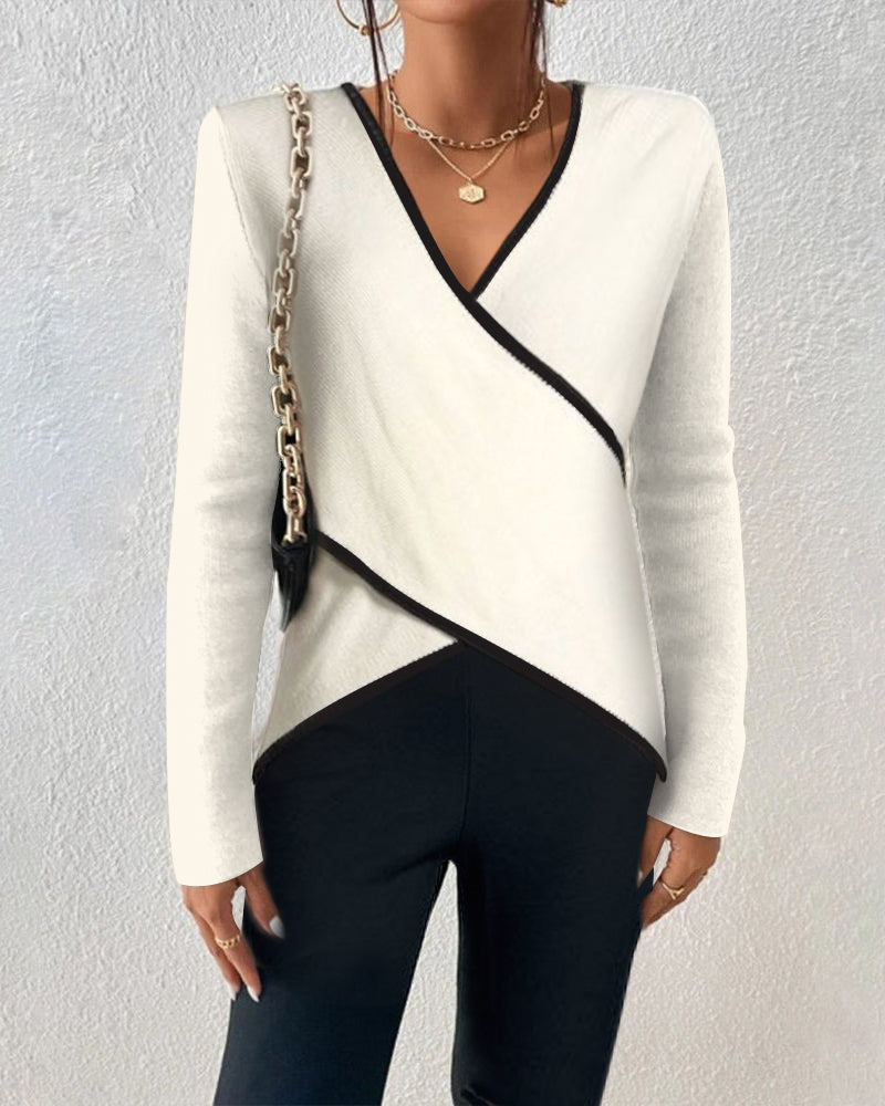 Yvette Elegant V-neck Sweater