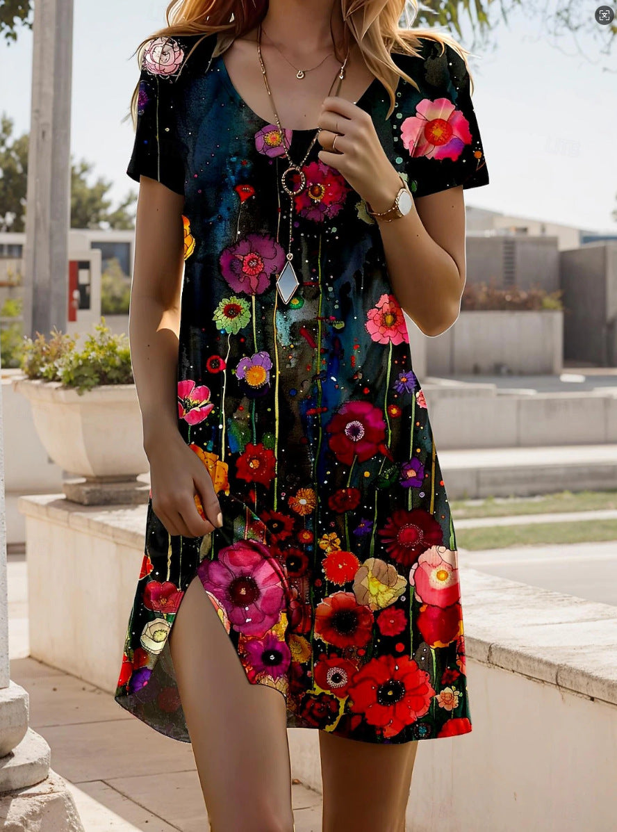 Reese Trendy Ethnic Printed Summer Dress