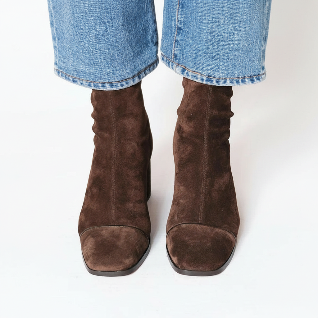 Lilia Elegant Suede Ankle Boots