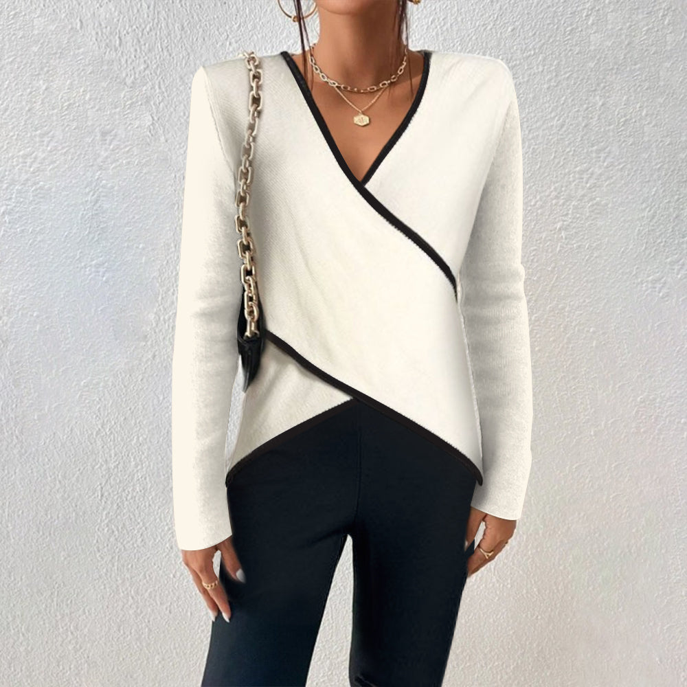 Yvette Elegant V-neck Sweater