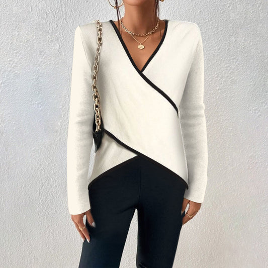 Yvette Elegant V-neck Sweater