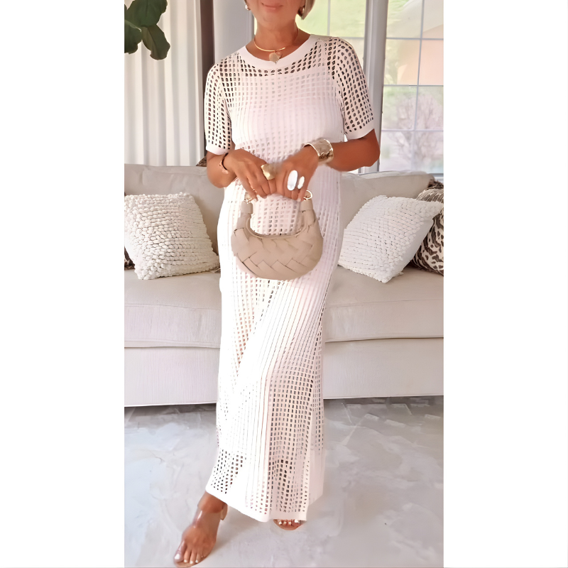 Ariella Elegant Cut-Out Maxi Dress