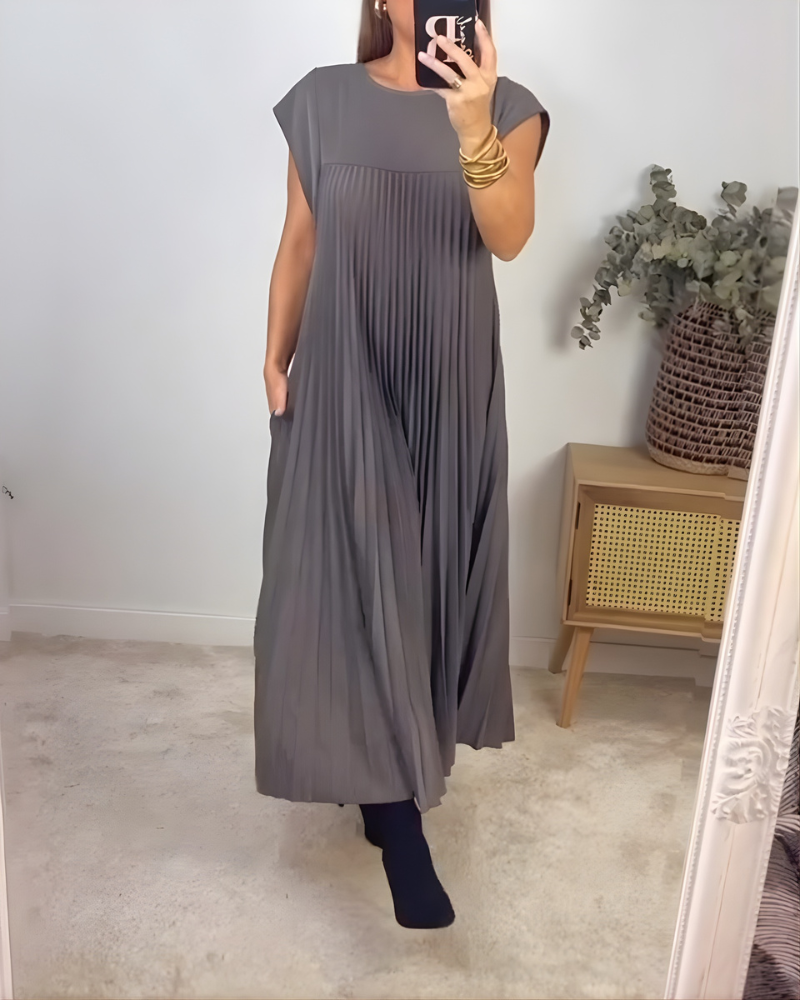 Callista Elegant Pleated Dress