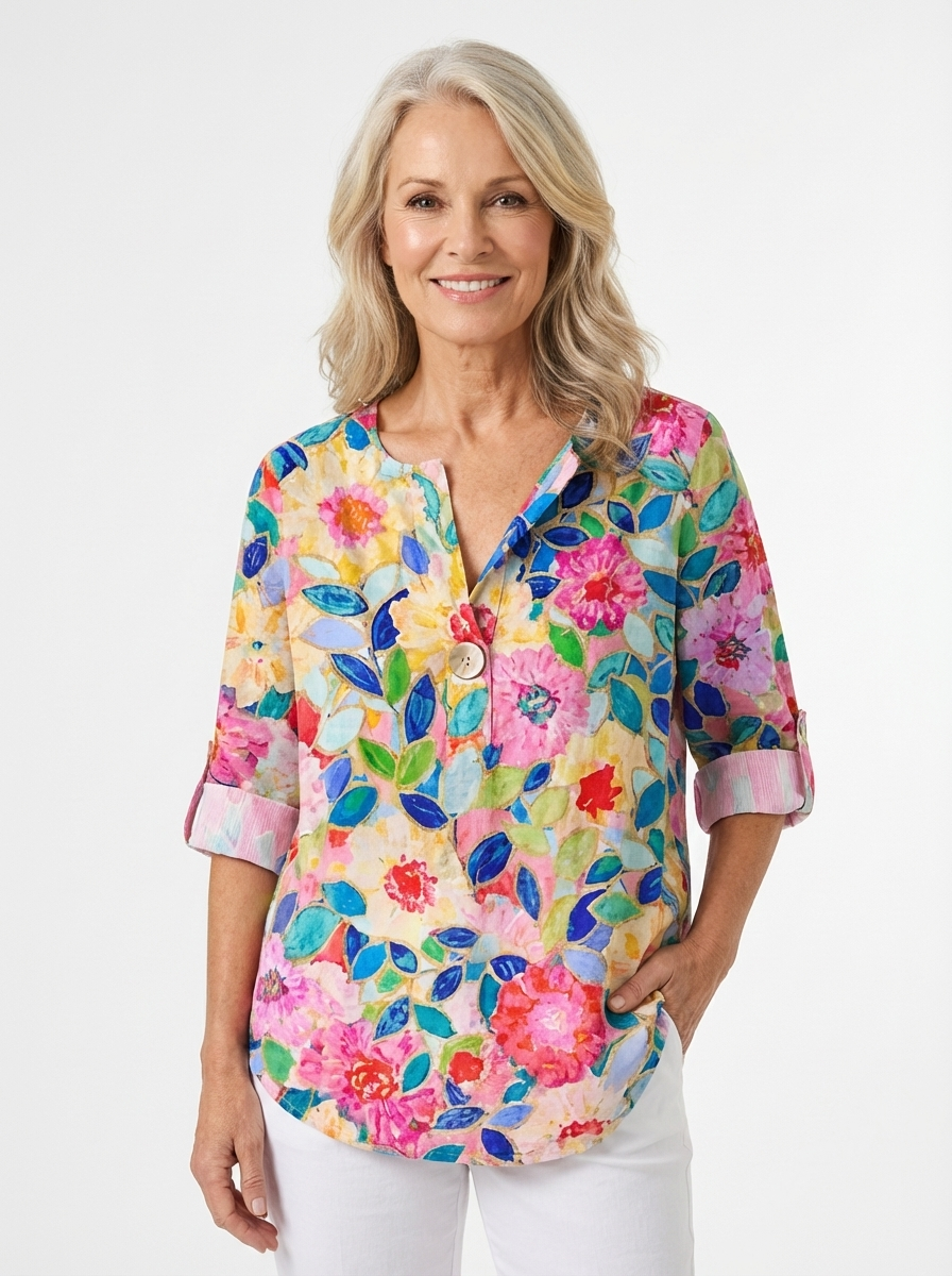 Aaliyah Chic Floral Print Blouse
