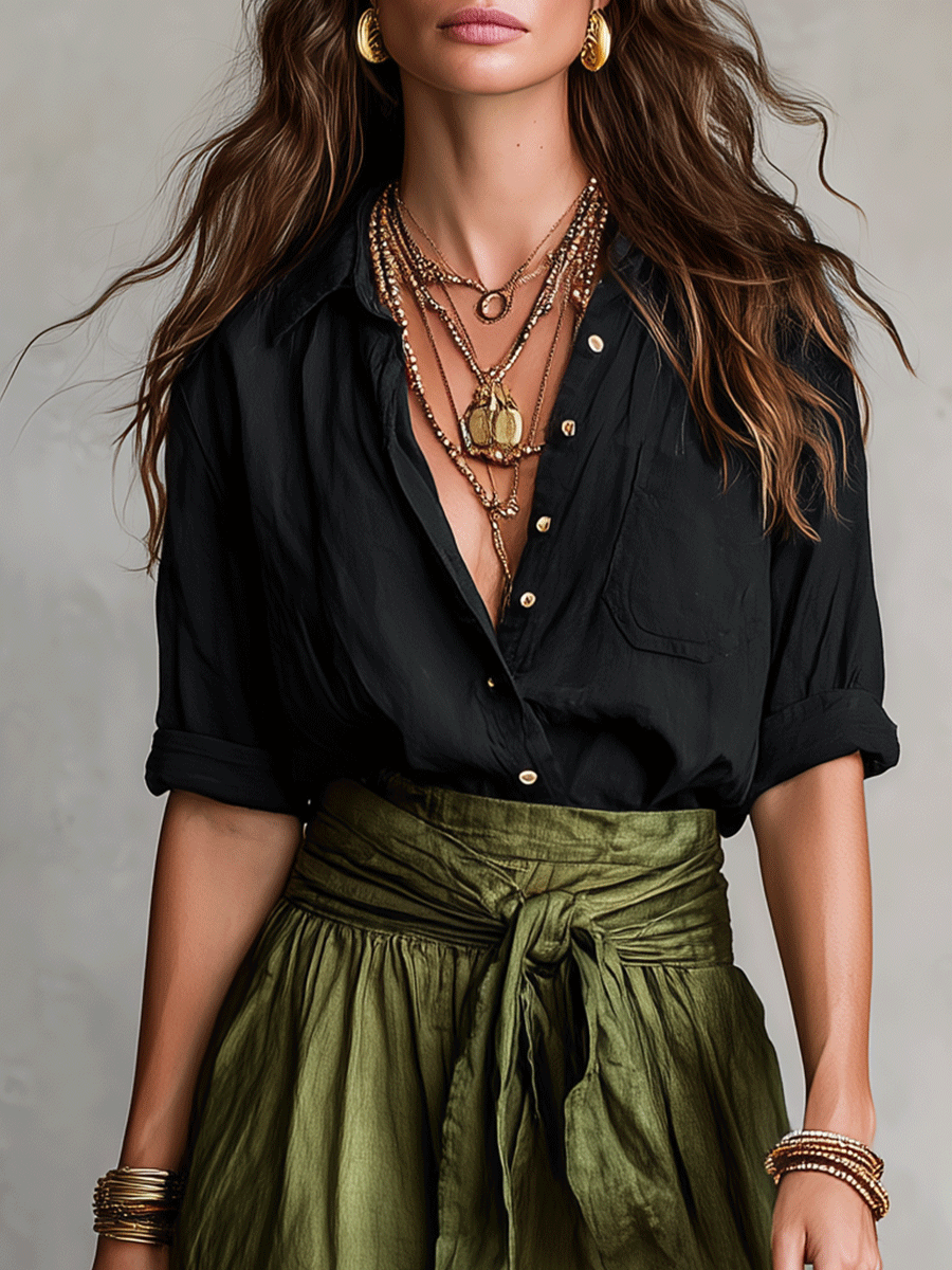Calista Boho Chic Skirt Set