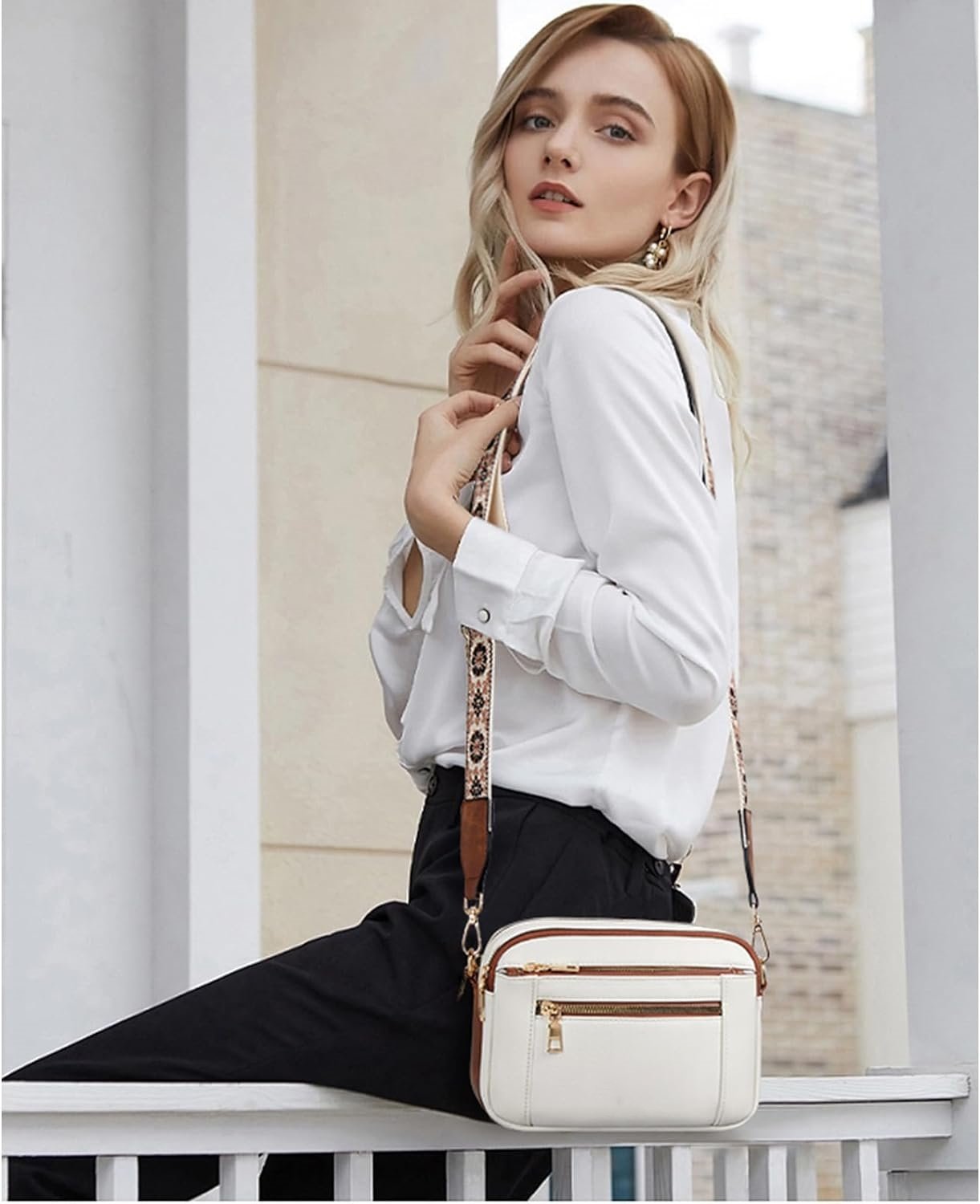 Selena Refined Leather Shoulder Bag