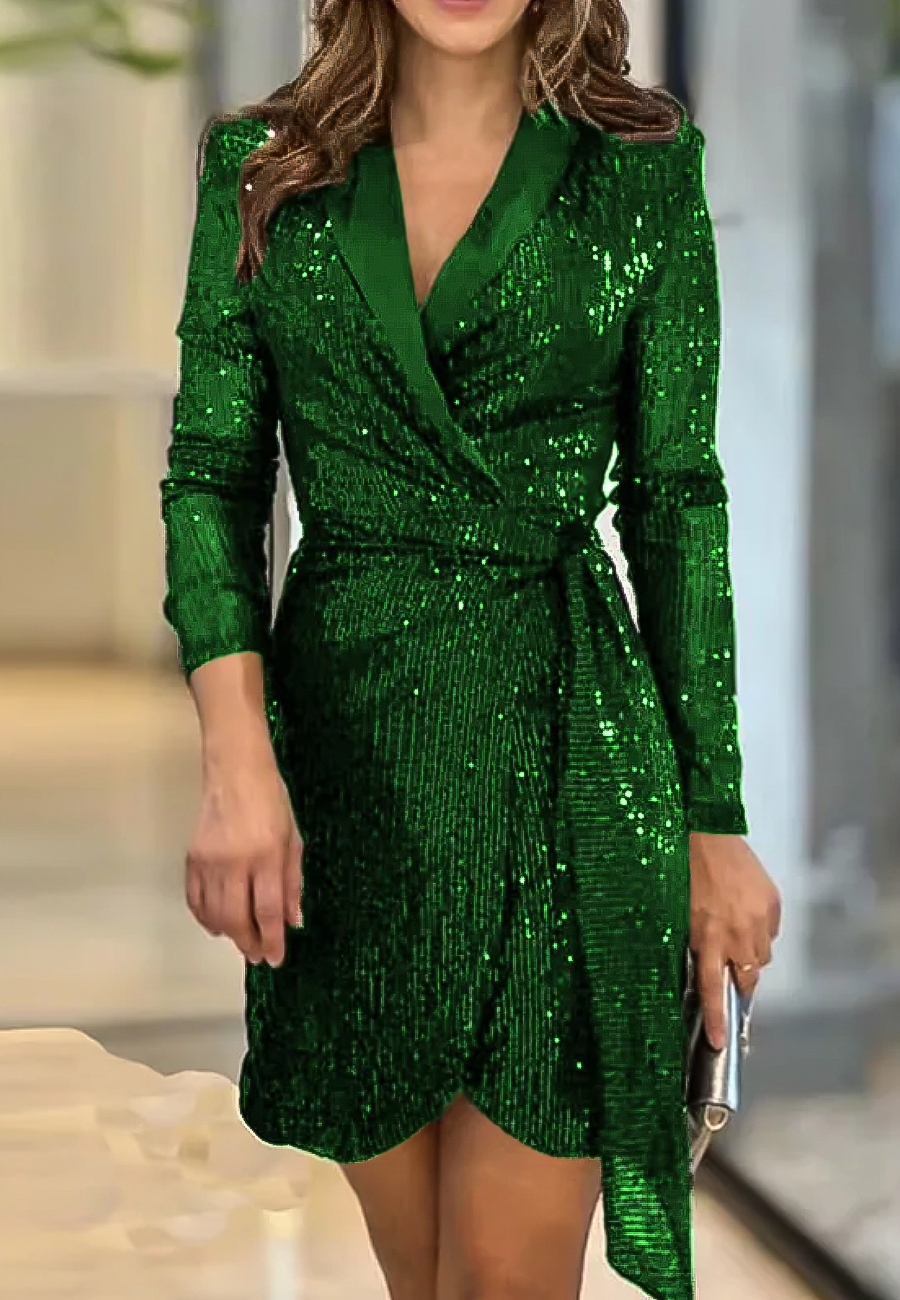 Darla Sequin Blazer Dress