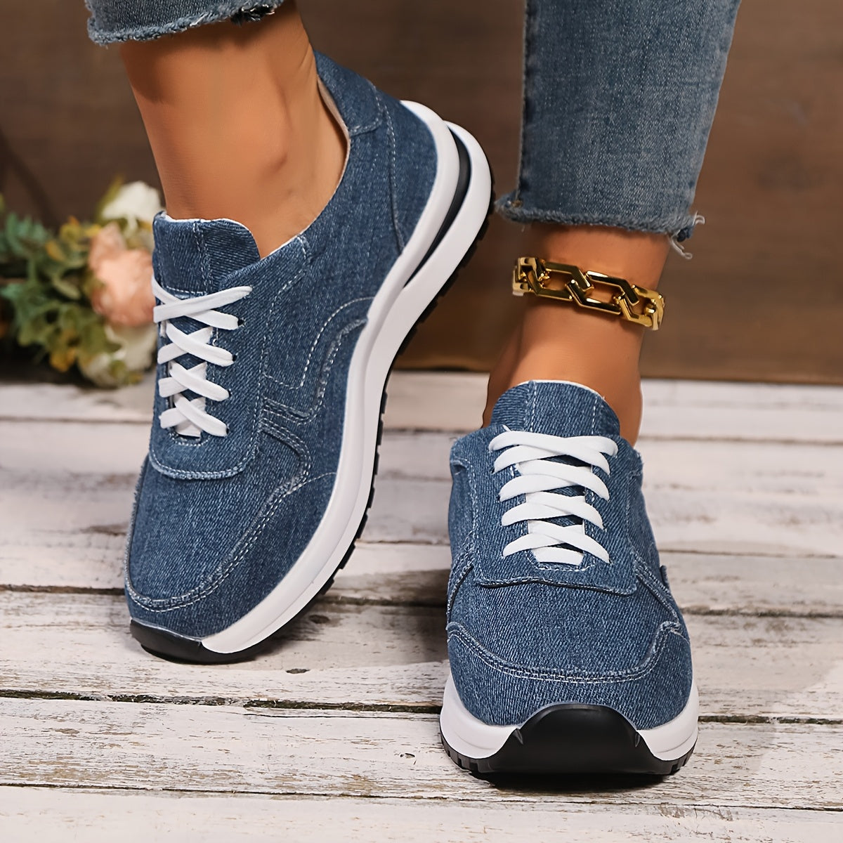 Lizzy | Orthopaedic Denim Sneakers